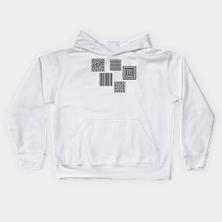 Minimal Black And White Kids Hoodie